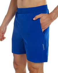 Running Shorts 6" Quick Dry Gym Athletic Workout Shorts for Men with Pockets Vivid Blue