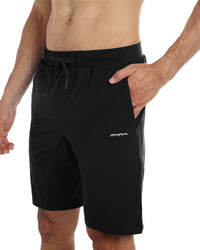 Men's 9" Cross-Training Workout Quick Dry Shorts with Pocket Black