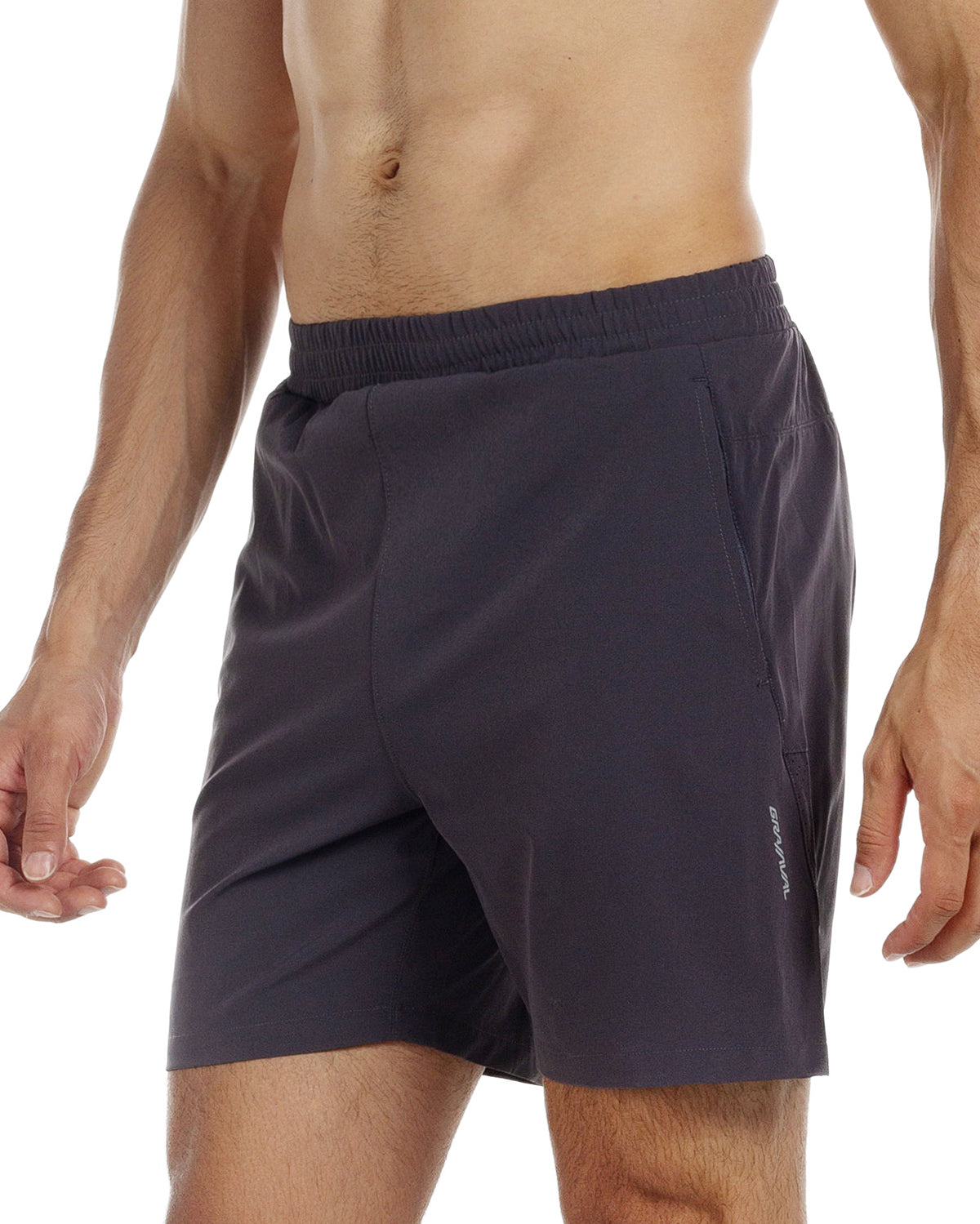 Running Shorts 6" Quick Dry Gym Athletic Workout Shorts for Men with Pockets Graphite