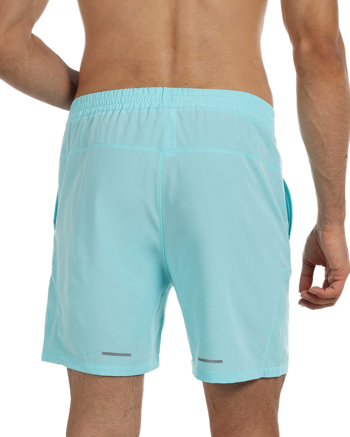 Running Shorts 6" Quick Dry Gym Athletic Workout Shorts for Men with Pockets Turqoise