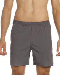 Running Shorts 6" Quick Dry Gym Athletic Workout Shorts for Men with Pockets Grey