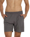 Running Shorts 6" Quick Dry Gym Athletic Workout Shorts for Men with Pockets Grey