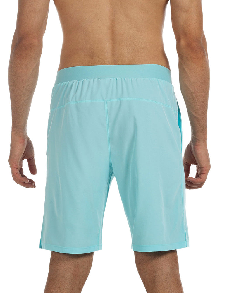 Men's 9" Cross-Training Workout Quick Dry Shorts with Pocket Turqoise