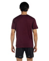 Men's Crew T-Shirt, Light Weight Dry-Fit Moisture Wicking Active Athletic Performance Burgundy