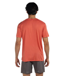 Men's Crew T-Shirt, Light Weight Dry-Fit Moisture Wicking Active Athletic Performance Light Orange