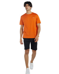 Men's Crew T-Shirt, Light Weight Dry-Fit Moisture Wicking Active Athletic Performance Burnt Orange