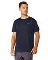 Men's Crew T-Shirt,Light Weight Dry-Fit Moisture Wicking Active Athletic Performance Dk Navy