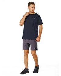 Men's Crew T-Shirt,Light Weight Dry-Fit Moisture Wicking Active Athletic Performance Dk Navy