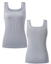 GRAMVAL Tank Tops Ribbed Seamless Workout Tops for Woman Exercise Shirts Yoga Crop Tops