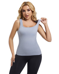 GRAMVAL Tank Tops Ribbed Seamless Workout Tops for Woman Exercise Shirts Yoga Crop Tops