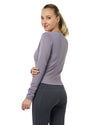 Scrunch Women's Long Sleeve Crewneck T-Shirt, Workout Yoga Atheletic Shirt