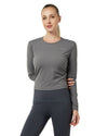 Scrunch Women's Long Sleeve Crewneck T-Shirt, Workout Yoga Atheletic Shirt