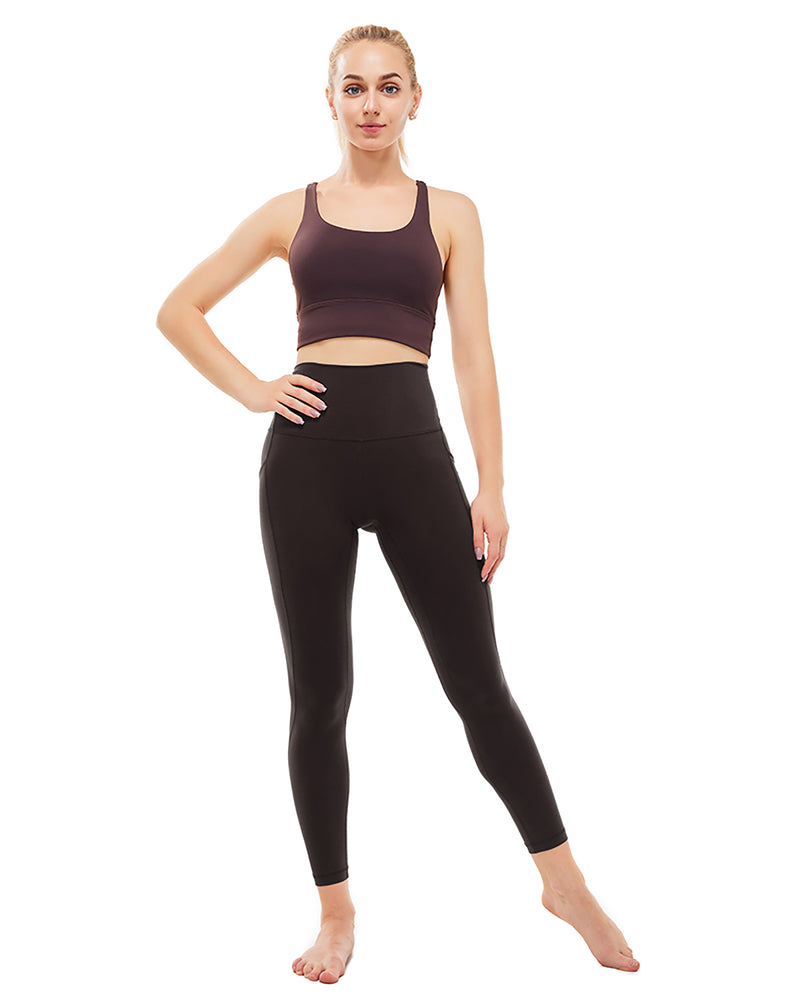 GRAMVAL Women's Yoga Leggings - High Waist, Tummy Control, and Pockets