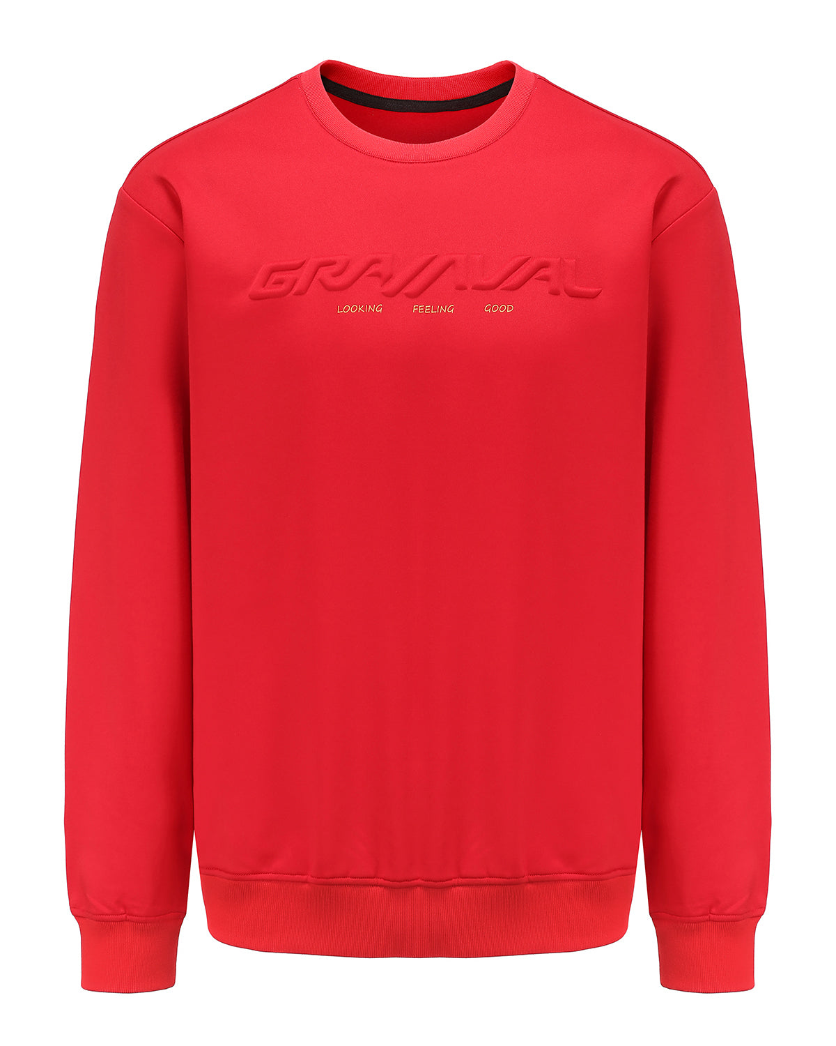 Men's Sweatshirt, Long Sleeve Crewneck, Workout Fleece Pullover, Moisture Wicking & Breathable