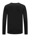 Workout Shirts for Men Crew Neck Long Sleeve Quick Dry Gym Athletic Active T Shirt Moisture Wicking