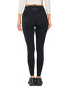 Women's High Waist Yoga Leggings, Sports Gym Workout Running Pants -Inseam 21" /25" /28"Black