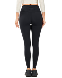 Women's High Waist Yoga Leggings, Sports Gym Workout Running Pants -Inseam 21" /25" /28"Black