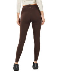 Women's High Waist Yoga Leggings, Sports Gym Workout Running Pants -Inseam 21" /25" /28"Brown