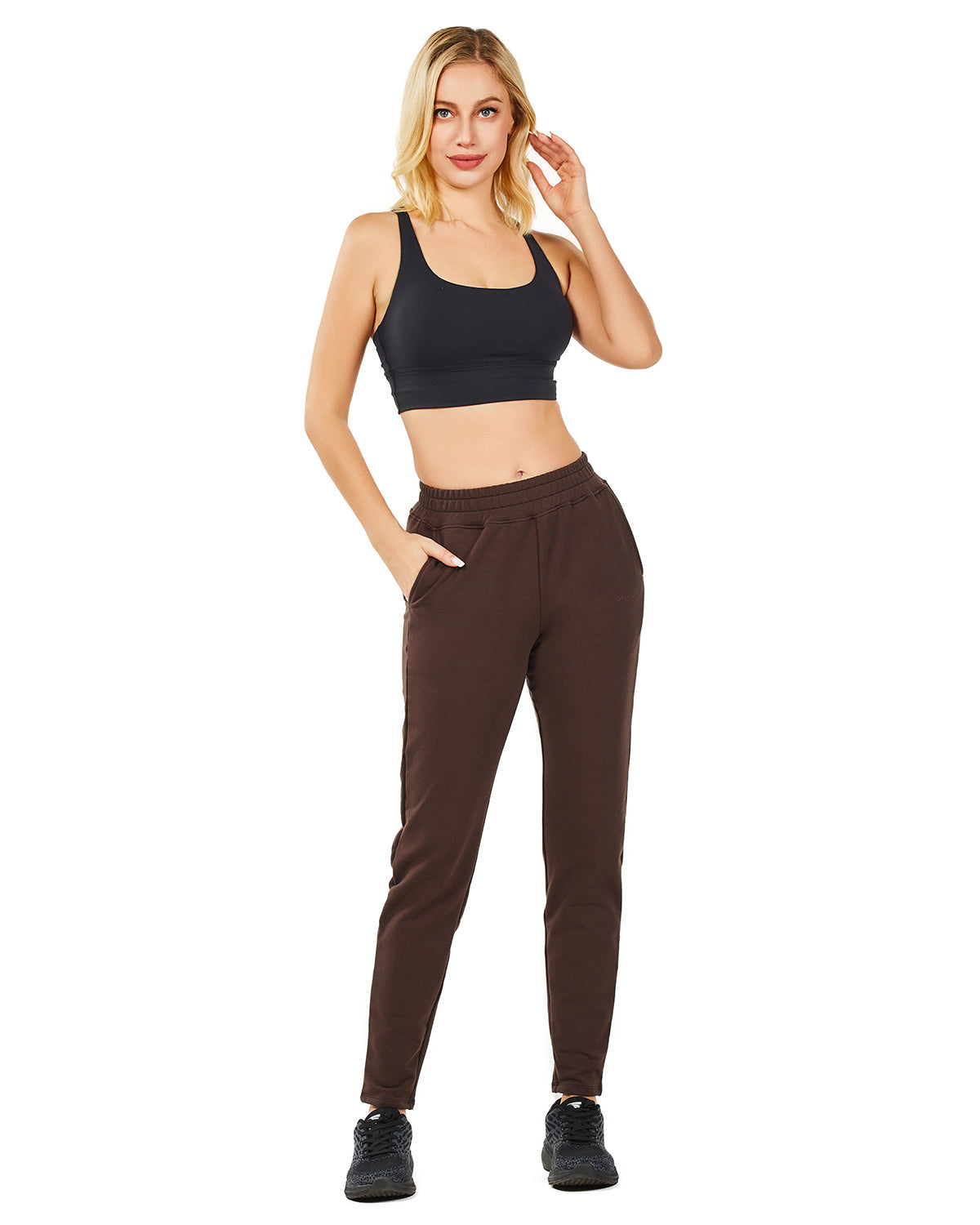 Women's Joggers Pants Midweight Running Sweatpants with Pockets Athletic Tapered Casual Pants for Workout,Lounge