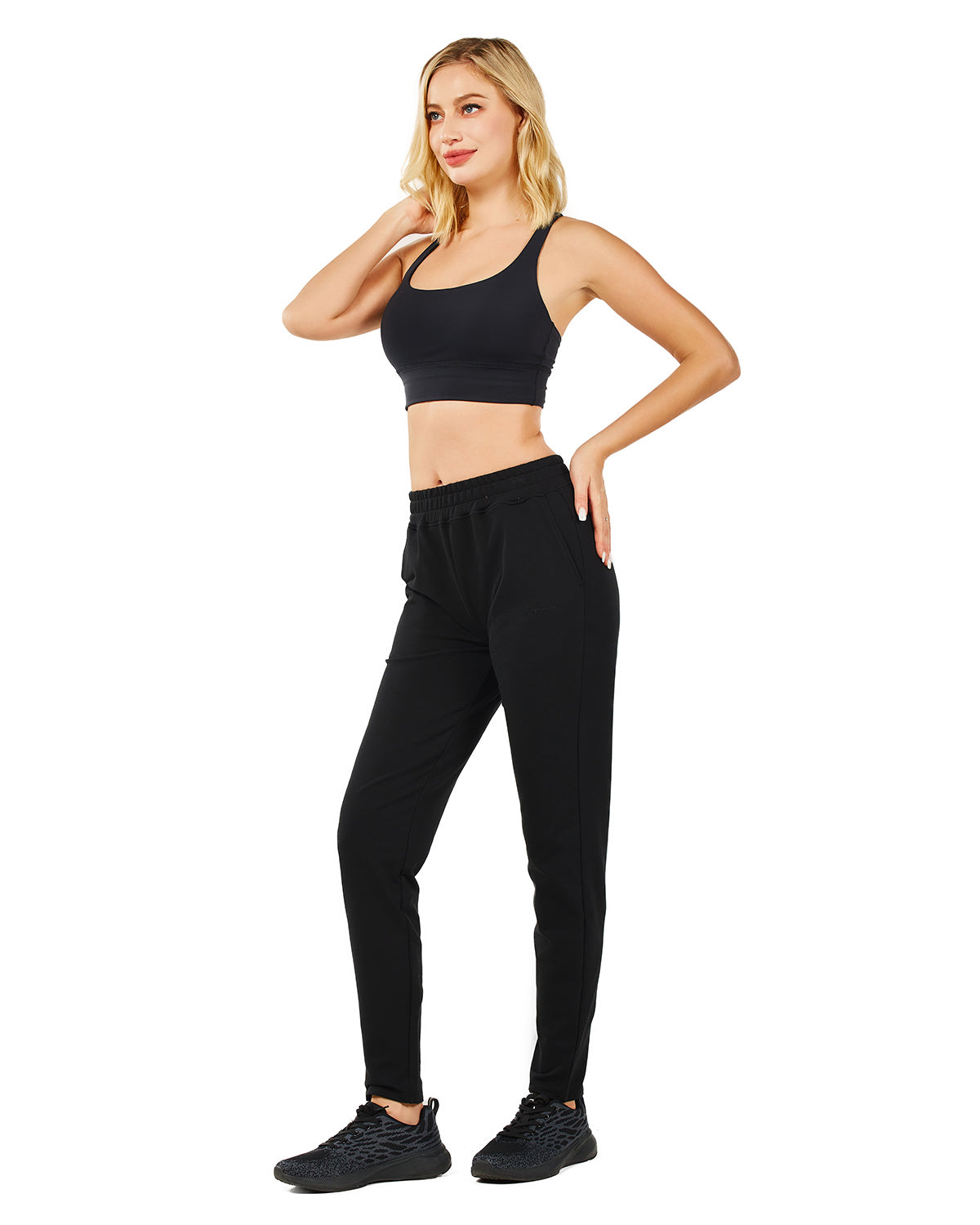 Women's Joggers Pants Midweight Running Sweatpants with Pockets Athletic Tapered Casual Pants for Workout,Lounge