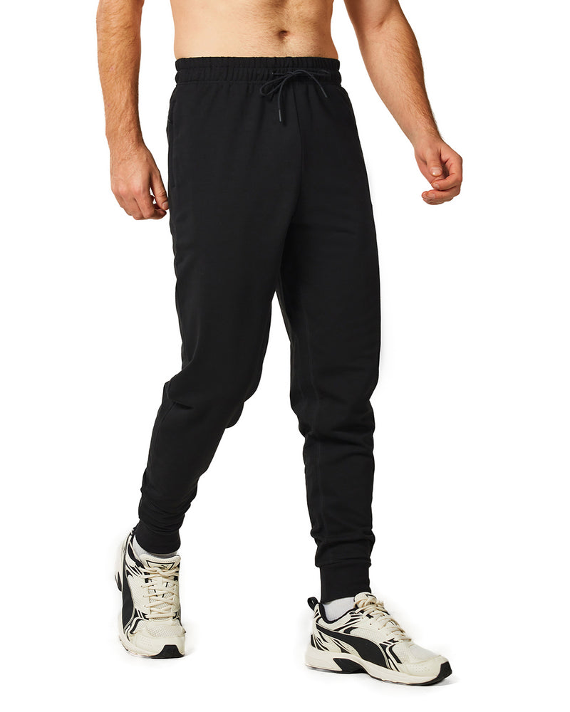 Men's Jogger Pants, Men's Gym Workout Comfortable Slim Fit Tapered Sweatpants with Zip Pocket