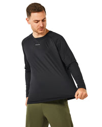 Running Shirts for Men Crew Neck Long Sleeve Quick Dry Gym Athletic Active T Shirt Moisture Wicking