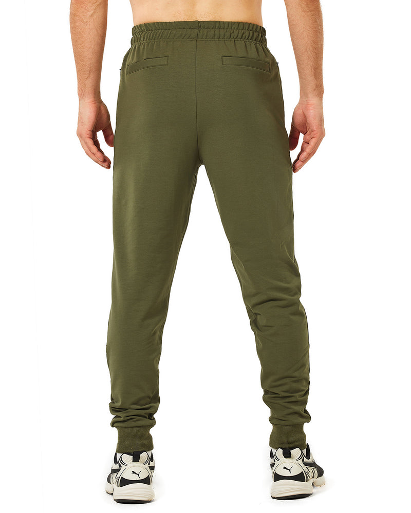 Men's Jogger Pants, Men's Gym Workout Comfortable Slim Fit Tapered Sweatpants with Zip Pocket