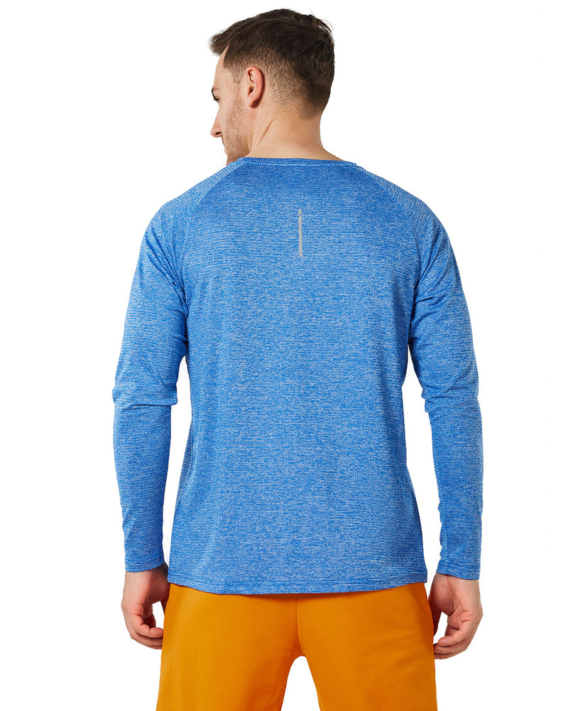 Running Shirts for Men Crew Neck Long Sleeve Quick Dry Gym Athletic Active T Shirt Moisture Wicking