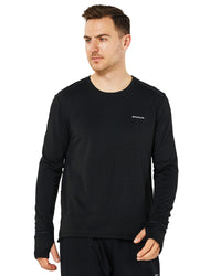 Men's Sweatshirt, Long Sleeve Crewneck , Running Fleece Pullover with Thumb Hole, Moisture Wicking & Breathable