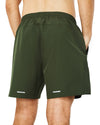 Running Shorts 6" Quick Dry Gym Athletic Workout Shorts for Men with Pockets Army Green