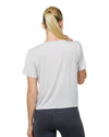 Womens Cropped T Shirts, Short Sleeves Crew Neck Tee Tops Athletic Workout Gym Yoga Sweatshirts