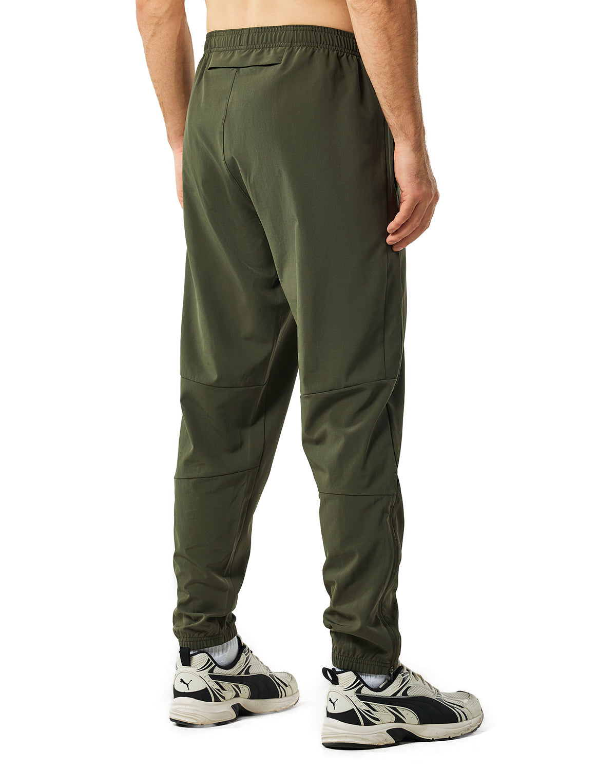 Mens 4-Way Stretch Comfy Athletic Pants Open Bottom - Track Hiking Golf Gym Workout Jogger Pants with Pockets